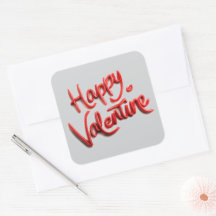 Happy Valentine Stickers for Cards & Gifts