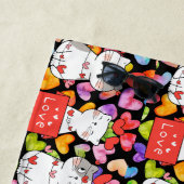 Happy Valentine Strandtuch (Beispiel)