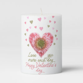 Happy valentine stumpenkerze