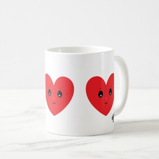 Happy Valentine Sweetheart Kaffeetasse (VorderseiteRechts)