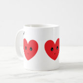 Happy Valentine Sweetheart Kaffeetasse (Vorderseite Links)