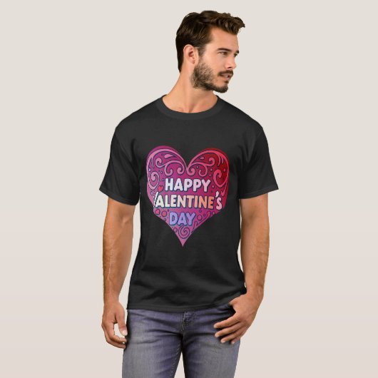 HAPPY VALENTINE T-Shirt (Vorne ganz)