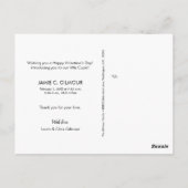 Happy Valentine Tag Foto xoxo Brauch Postkarte (Rückseite)