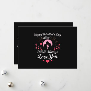 Happy valentine Tag ich werde immer Liebe Sie Feiertagskarte