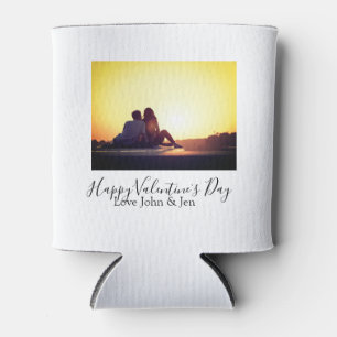 Happy Valentine Tag Liebe hinzufügen Namen Foto ei Dosenkühler