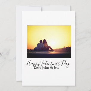 Happy Valentine Tag Liebe hinzufügen Namen Foto ei Einladung