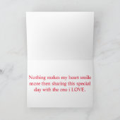 Happy Valentine Tageskarte Feiertagskarte (Innenseite)