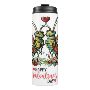 Happy valentine thermosbecher