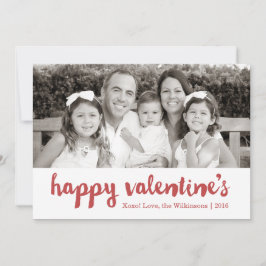 Happy Valentine | Valentinstag - Fotokarte Feiertagskarte