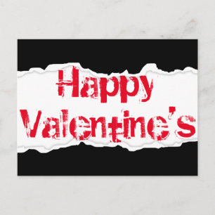 Happy Valentine (zerrissene Rippe) Feiertagspostkarte