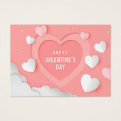 Happy valentiner Visitenkarte (Vorderseite)