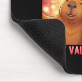 Happy Valentines 2026 Cute Cat Capybara Party Art Mousepad (Ecke)