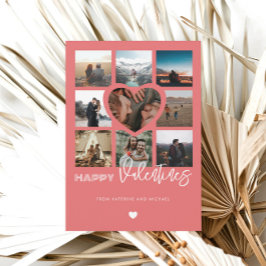 Happy Valentines 9 Foto Collage Couple Family Feiertagskarte