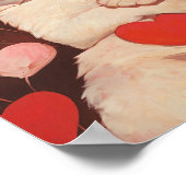 Happy Valentines Cat Poster (Ecke)