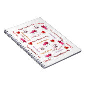 Happy Valentine's Couple Hearts Spiral Notebook Notizblock (Rechte Seite)