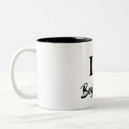 Happy valentine's cute red heart  zweifarbige tasse