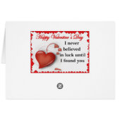 Happy Valentine's Day (Rückseite Horizontal)