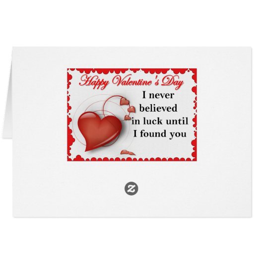 Happy Valentine's Day (Rückseite Horizontal)