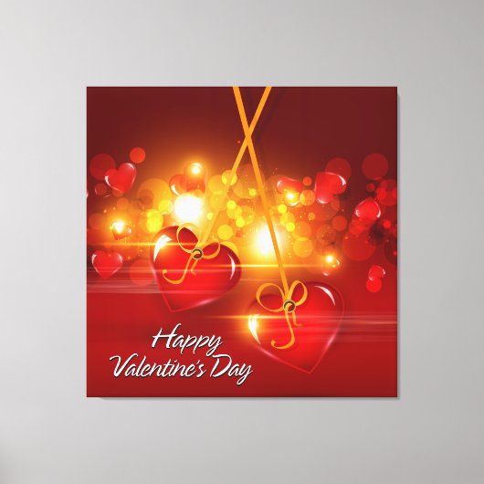 Happy Valentine's Day 17 Wrapped Canvas Leinwanddruck (Vorderseite)