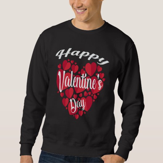 Happy Valentines Day 2022 Couples Matching Red Hea Sweatshirt (Vorderseite)