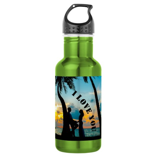 Happy Valentine's Day 2022 Tasse Edelstahlflasche (Vorderseite)