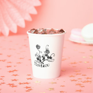 Happy Valentine's Day 2022 Tasse Paper Cups Pappbecher
