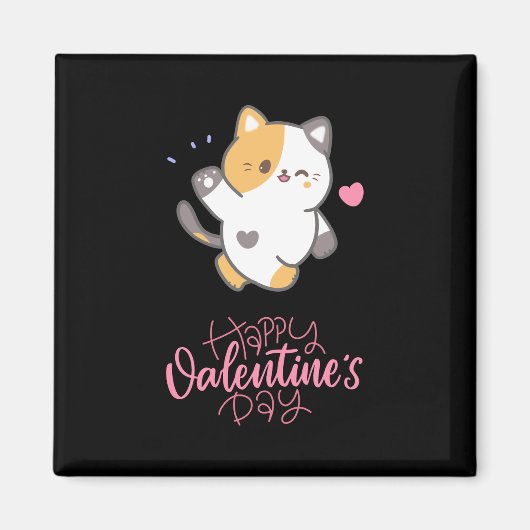 Happy Valentine's Day 2023 - Cats Lover Valentine Magnet (Vorne)
