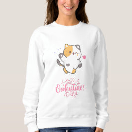 Happy Valentine's Day 2023 - Cats Lover Valentine Sweatshirt