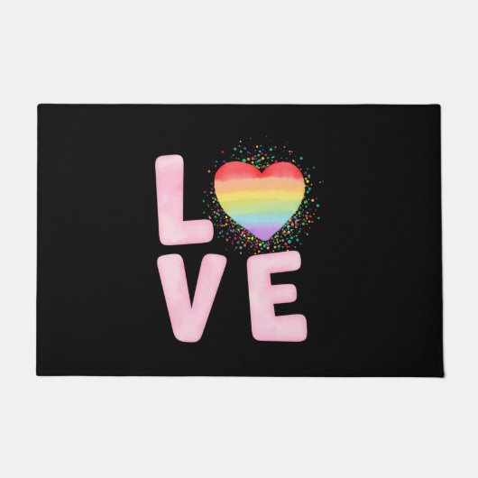 Happy Valentine's Day 2023 Idee für sie Fußmatte (Vorderseite)