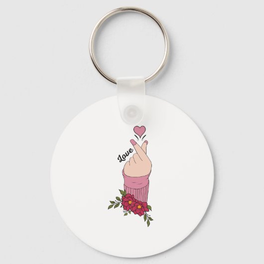 Happy Valentine's Day 2023 - Liebe Images Modern Schlüsselanhänger (Vorderseite)