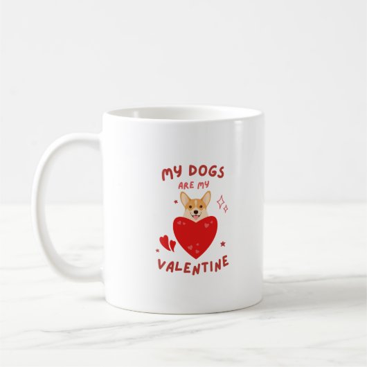 Happy Valentine's Day 2024 - Funny Lover Dogs Imag Kaffeetasse (Links)