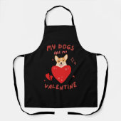 Happy Valentine's Day 2024 - Funny Lover Dogs Imag Schürze (Vorderseite)
