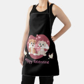 Happy Valentine's Day 2024 Hunde Niedlich Schürze (InSitu)