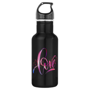 Happy Valentine's Day 2024 - Liebe Images Colorful Edelstahlflasche
