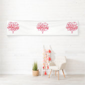Happy Valentine's Day 2.5x12 Vinyl Banner (Insitu)