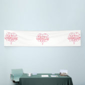 Happy Valentine's Day 2.5x12 Vinyl Banner (Messeveranstaltung)