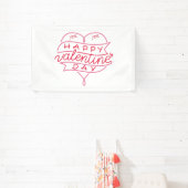 Happy Valentine's Day 2,5x4 Vinyl Banner (InSitu)