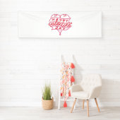 Happy Valentine's Day 2,5x8 Vinyl Banner (Insitu)
