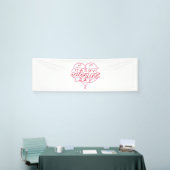 Happy Valentine's Day 2,5x8 Vinyl Banner (Messeveranstaltung)