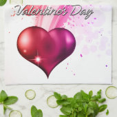 Happy Valentine's Day 2 Küchentücher (Gefaltet)