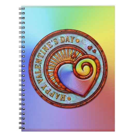 Happy Valentine's Day 2A Notebook Notizblock (Vorderseite)