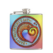Happy Valentine's Day 2A Wrapped Flask Options Flachmann (Vorderseite)