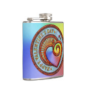 Happy Valentine's Day 2A Wrapped Flask Options Flachmann (Rechts)