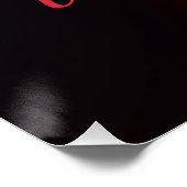 Happy Valentine's Day 3d Effect Text-23120 Poster (Ecke)