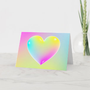 Happy Valentine's Day 3d Herz Feiertagskarte