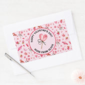 Happy Valentines Day, 4 Rectangle, Oval Sticker (Umschlag)