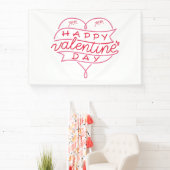 Happy Valentine's Day 4x6 Vinyl Banner (InSitu)