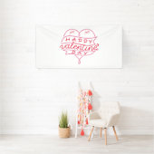 Happy Valentine's Day 4x8 Vinyl Banner (Insitu)