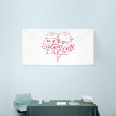 Happy Valentine's Day 4x8 Vinyl Banner (Messeveranstaltung)