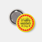 Happy Valentine's Day-53816 Magnet (Vorderseite/Rückseite)